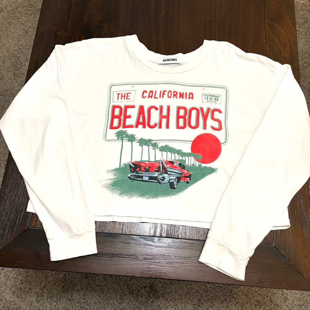 Daydreamer Beach Boys Long Sleeve Crop T-Shirt - Picture 8 of 9